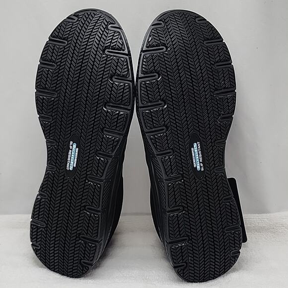 SKECHERS WORK RELAXED-FIT MEMORY FOAM WATER SLIP RESISTANT MENS 12 NWB BLACK ⚫️ - Picture 13 of 16